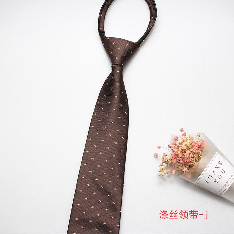 Hot-Selling Formal 8Cm Business Tie, Men'S Zipper Lazy Tie, Small Flower Cashew Nut Ideas, A Variety Of Colors