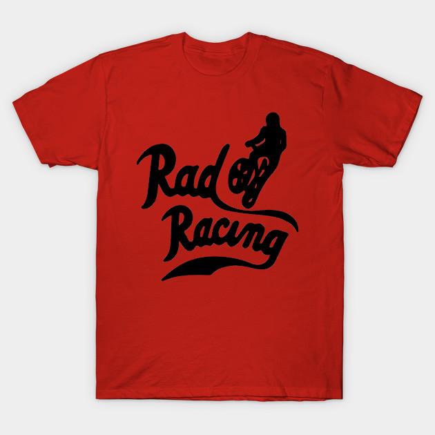 Men Black Print T-shirt Rad Racing No-Cut Transfer Paper Print Cotton Tshirt S красный