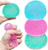 Aesthetic Ice Ball Squishy: Colorful Crystal Texture Squeeze Toy, Creative Office Desk Ornament, Sensory Fidget For Focus