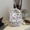 Beautiful butterfly printing casual large-capacity student schoolbag going out for leisure commuting versatile backpack backpack