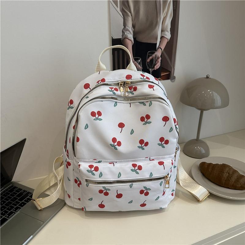 Beautiful butterfly printing casual large-capacity student schoolbag going out for leisure commuting versatile backpack backpack