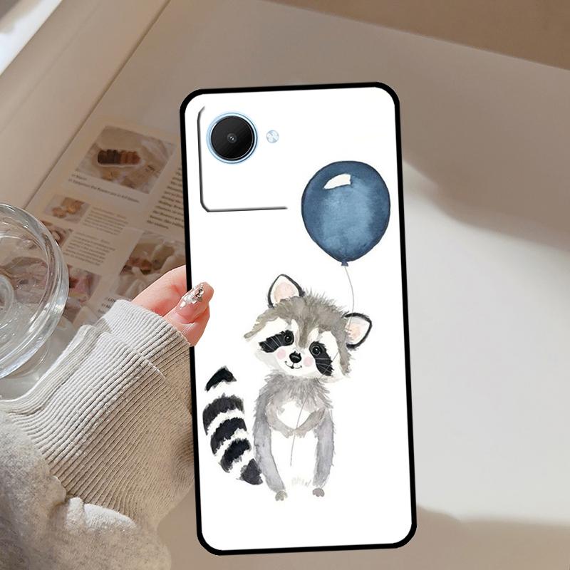 Raccoon Animal For Realme 14 Pro Plus 10 11 12 13 GT 6 6T 5 GT7 Pro C67 C61 C55 C53 C51 C21Y C25S C75 Case