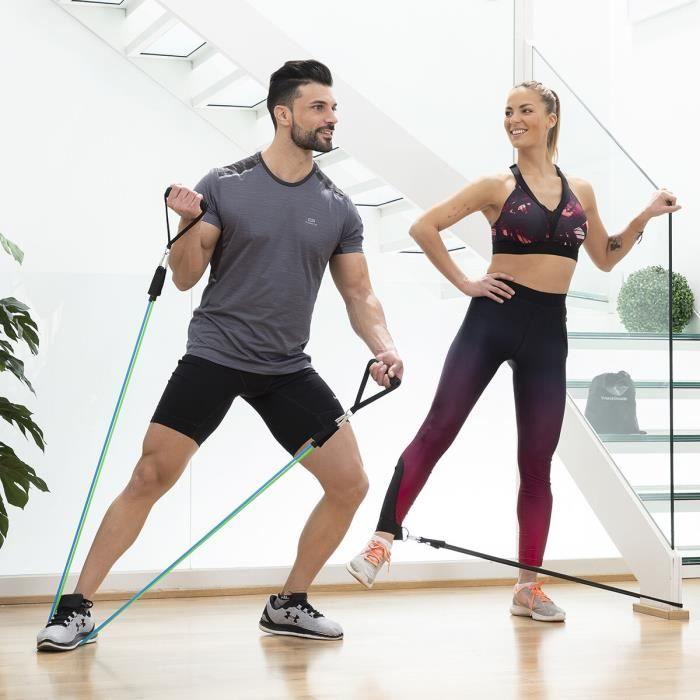 Set De Bandes De Résistance Avec Accessoires Et Guide dEntraînement Tribainer InnovaGoods (pack De 3)