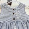 Girls' Striped Sleeveless Top & Wide-Leg Pants Set - Summer 2026 Trendy Two-Piece.