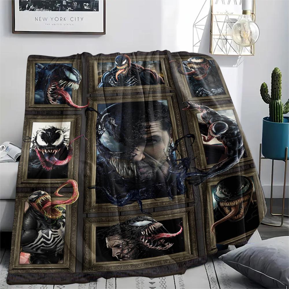 1 Stück Film-Puzzle-Print Flanelldecke, Hohe Qualität, Bequem für alle Jahreszeiten, Heimdekoration, Wärme und Komfort, Perfekt für Geschenke