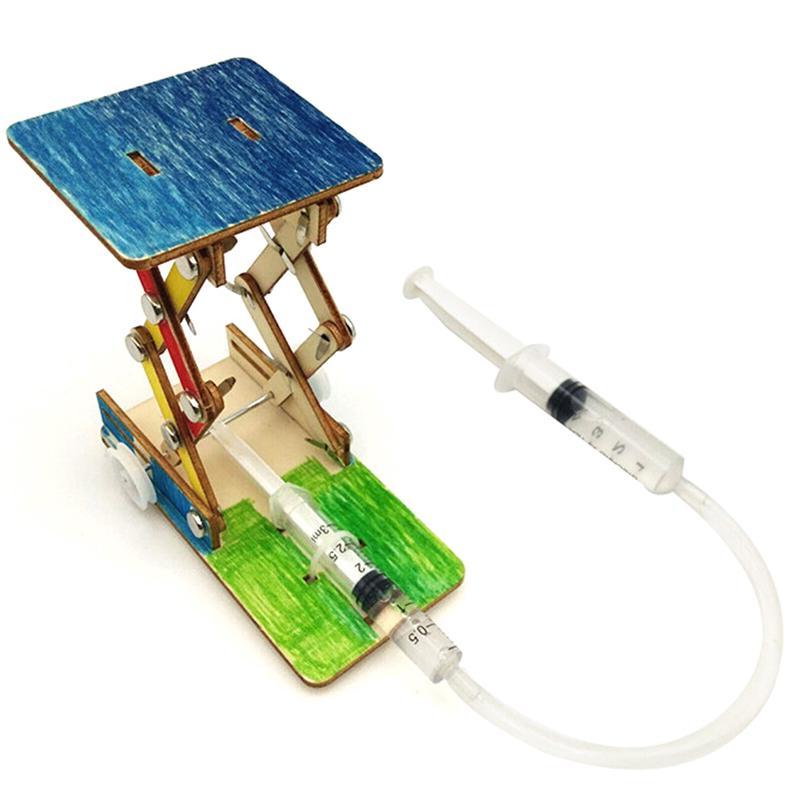 Kids DIY Hydraulic Lift Table Model Kit Experiment Science Educational Toys SMH Kids DIY Hydraulic Lift Table Model Kit Experiment Science Educational Toys SMH