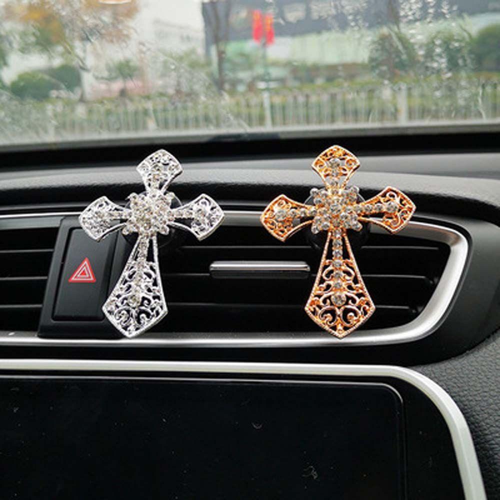 In Jesus Cross Conditioning Crucifixion Christian Car Air Freshener Outlet Perfume Clip Vent Clip