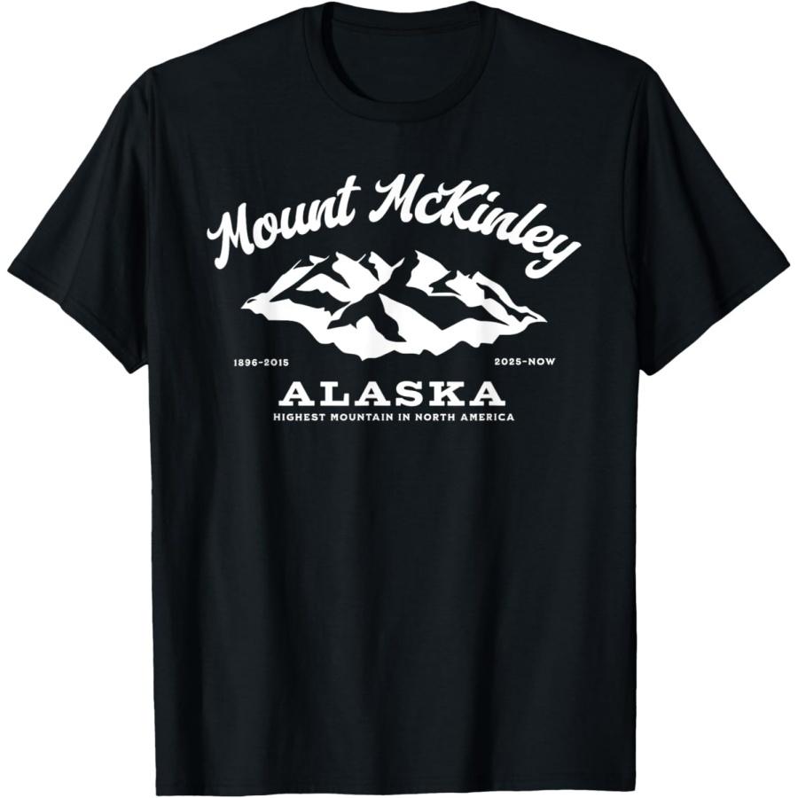 Mount McKinley Alaska Mountain Naming Controversy Political T-Shirt XXXXXL чёрный