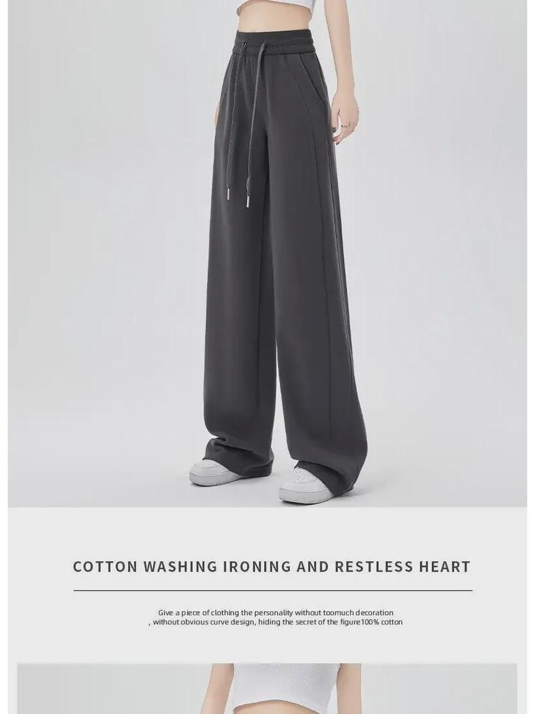 2024 Women's High-Waist Drape Wide-Leg Sweatpants - LuLu Style Trend