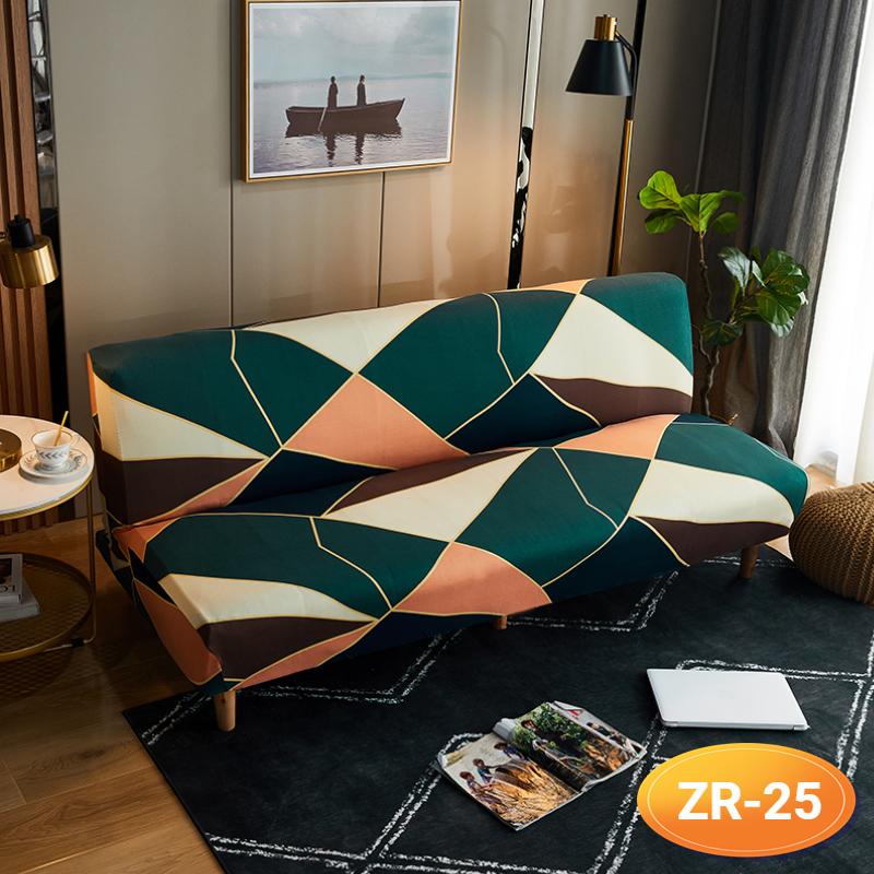 Sofa-Bettbezug ohne Armlehne, klappbarer Sofabezug, elastische Sofabezüge für Wohnzimmer, Couchbezüge für Sofas