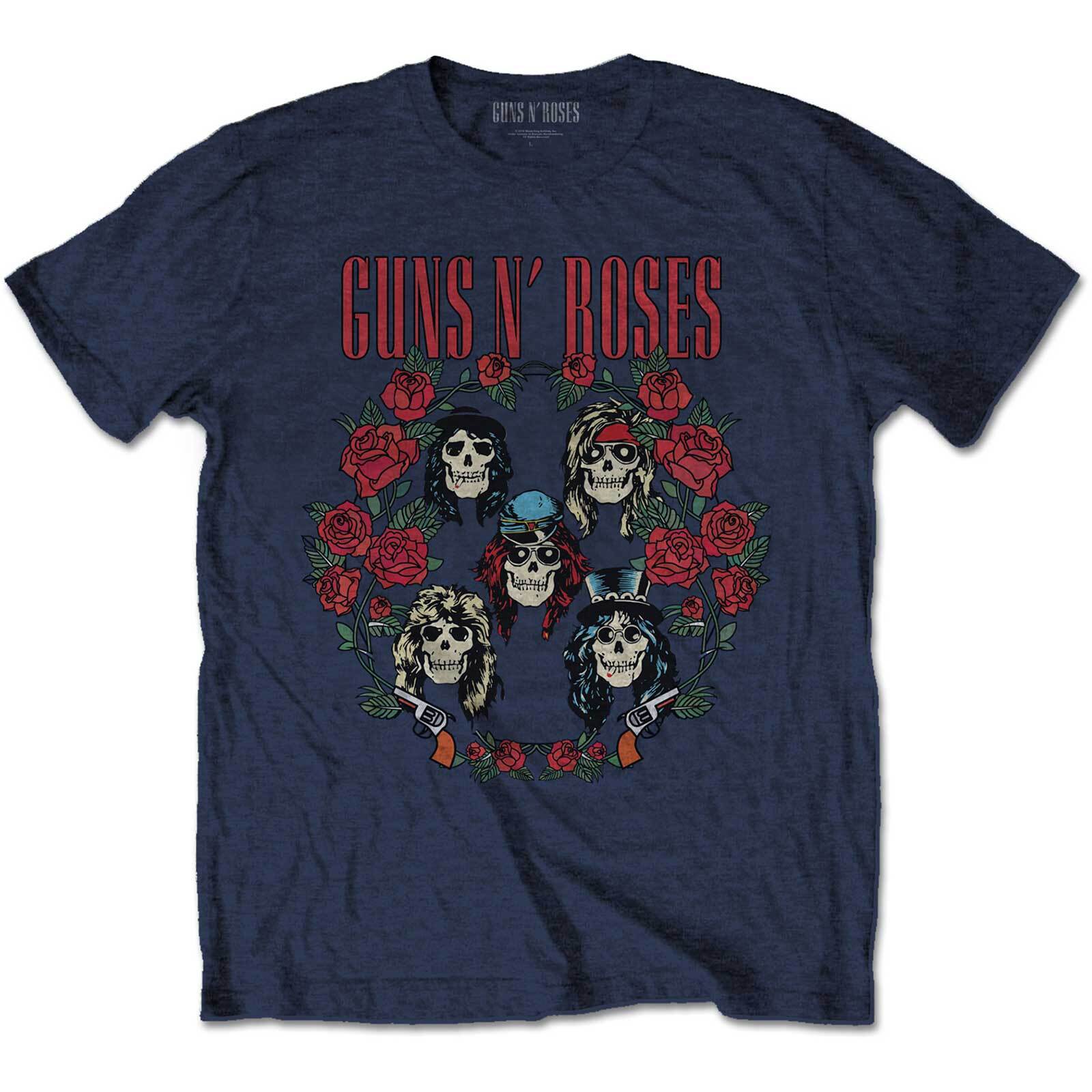 Guns N Roses Unisex T-Shirt: Skulls Wreath S разноцветный