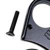 Machined Aluminum Rear Shifting Hanger, Part 10240 H695 with Frame Opening, Bushing Connection, Screw Mounting Point, and Included Screw