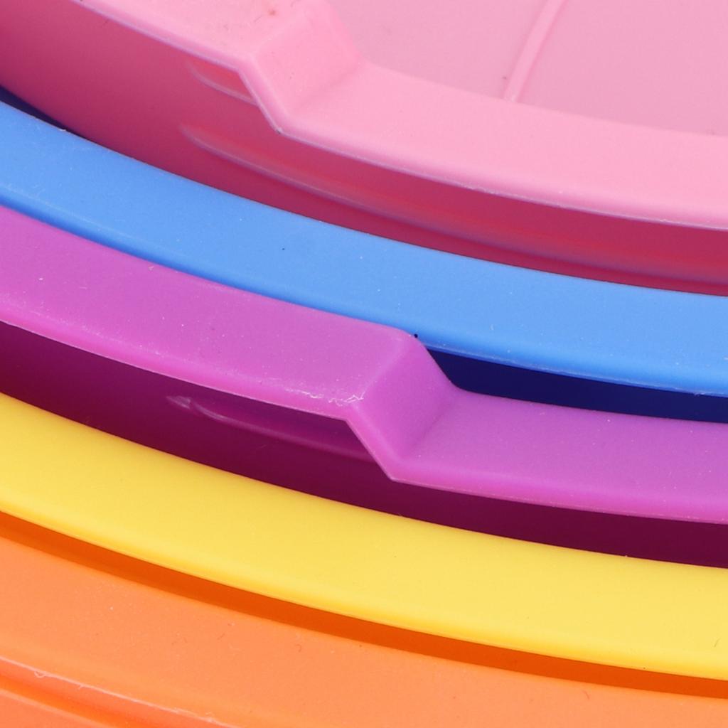 5pcs/set Stainless Steel Mixing Bowl Food Storage Preservation Box with Lids Cookware for Home Kitchen