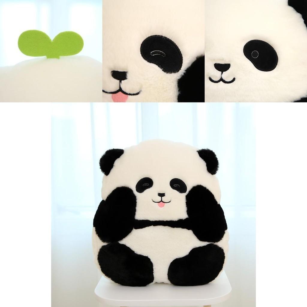 Panda Hua Hua Plush Toy Realistic Stuffed Panda Pillow For Kids And Adults