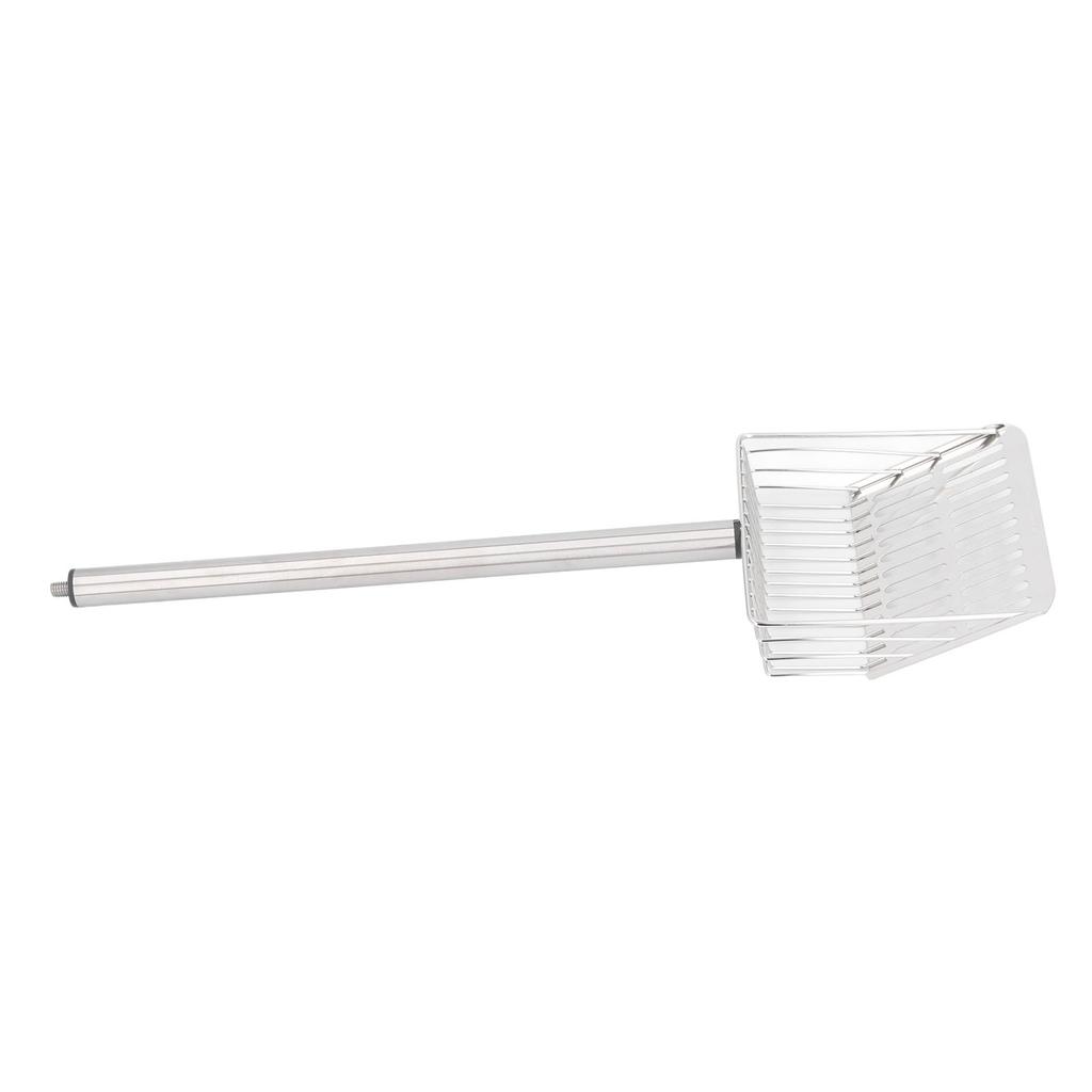   Handle Cat Litter Scoop Stainless Steel Kitty Poop Scooper Chicken Poop Sifter Shovel