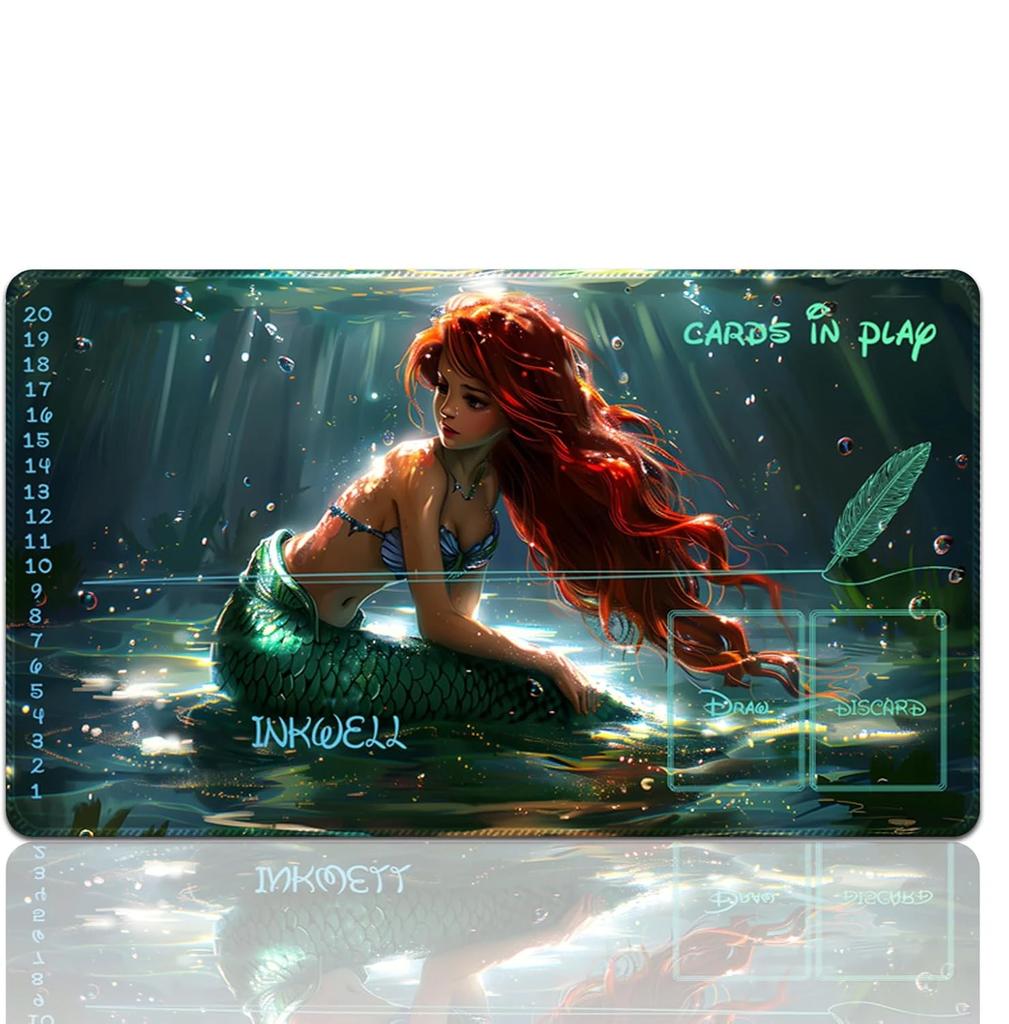 Lorcana Play Mat Mouse Pad Trading Card Gaming Nonslip Game Mats Assisted Combat Framework For Beginners Tcg 3560cm