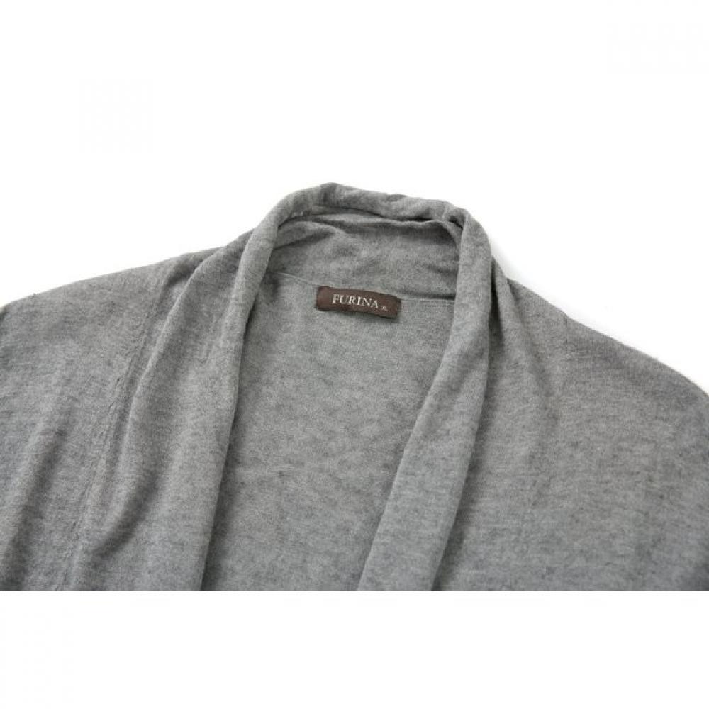 FURINA Soft Fine Wool Shawl Neck Open Cardigan