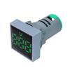 AC30-500V Voltmeter Square / Round Panel LED Digital Display Volt Meter AC 220V 22mm Opening Diameter Mini Voltage Tester Gauge