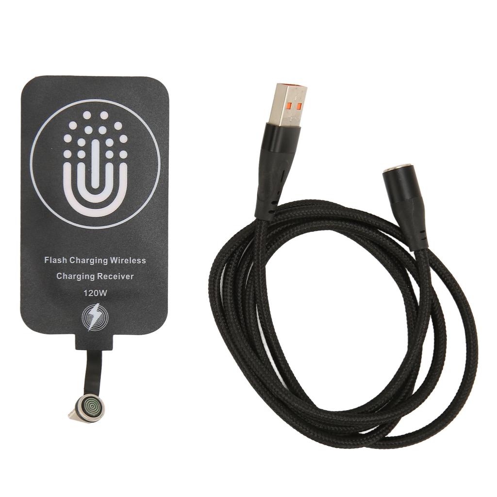 120W Type C Magnetic Dual Purpose Wireless Charging Receiver 10W Thin Wireless Charging Receiver for Galaxy A51 A40 A20E