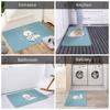 Bichon Frise Christmas Tree Anti-slip Doormat Floor Mat Absorbent Mat Carpet Rug for Kitchen Entrance Home Balcony Footpad Mats