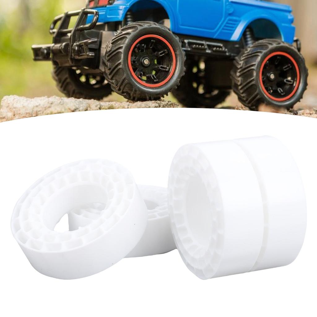 4pcs 1.55 Inch Wheel Tire Inserts Water Proof Double Layer Hollow Soft Silicone Tire Inner Fillers for RC Car Accessories