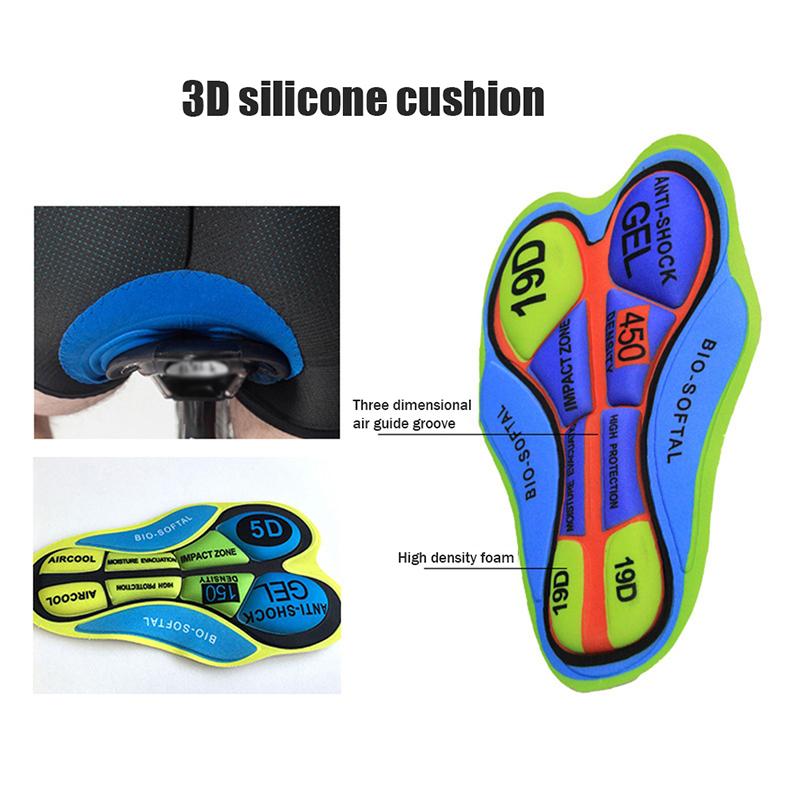 Cycling Shorts Cushion 3D Gel Pad Breathable Road Mountain Bike Cycling Pad Cycling Underwear Padded