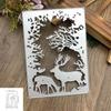 Elk Themed Carbon Steel Die Cutter Cutting Template for Scrapbooking Art DIY-Parent-child Handmade JW476