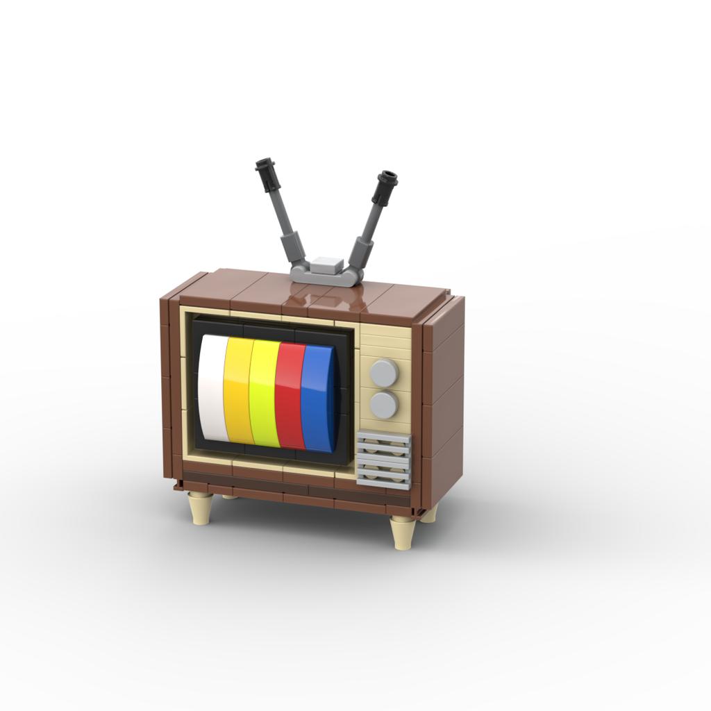 Non-Toxic Huatangxinyue Creative Appliance Retro Tv Radio Phone Game Console Camera Model Building Blocks Assembly Toys For Children Gifts
