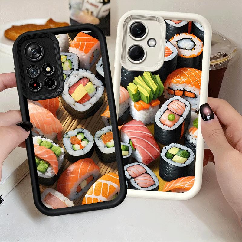 Phone Case for Xiaomi Redmi Note 15 14 13 Pro Plus Delicious Sushi Bento Shell 12S 11 11S 11T 5G 14S Soft Silicone Funda