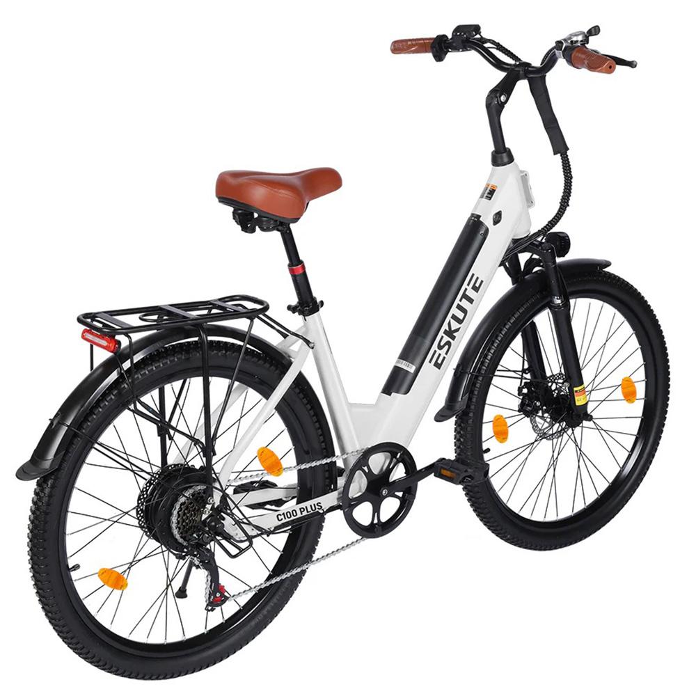 Electric Bicycle ESKUTE C100 26" 250W Motor LCD Display 36V 13AH City Ebike For Adult Top Speed 25Km/h Dual Disc Brake