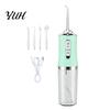 Irrigateur buccal rechargeable, jet dentaire électrique sans fil, 3 niveaux pour le nettoyage des dents avec 4 embouts de jet, Flosser