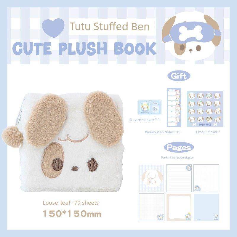 

Stuffed Card Binder Polaroid Album Two Palace Grid Inner Page Star Chasing Album Mini Truck Postcard Loose Spiral Notebook Storage Book Tutu (dog)