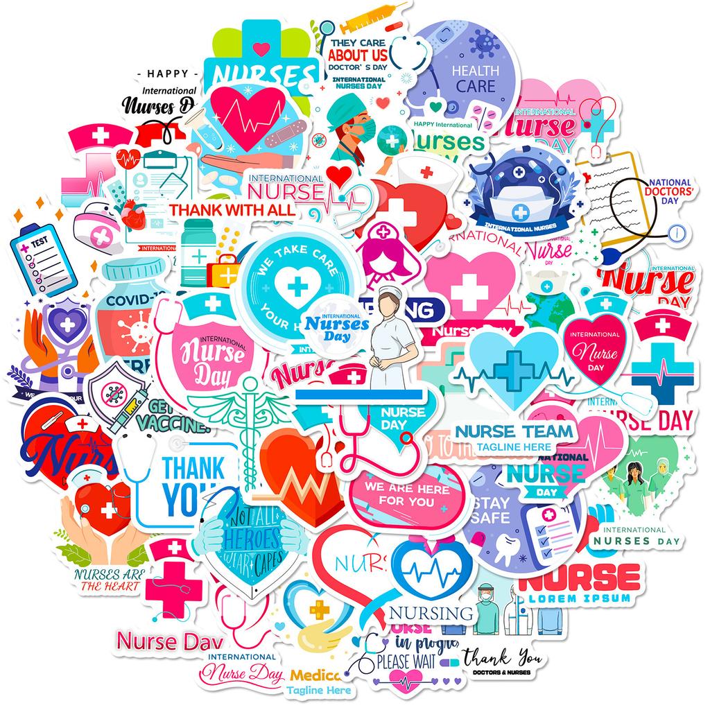 50 Sheets Hospital Nurse Children'S Cognition Nurse'S? Day Water Cup Notebook Cute Wind
