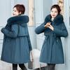 Winter New Thickened Down Cotton and Cotton Liner Pie To Overcome Cotton-padded Coat Women's Medium and Long Cotton Clothes