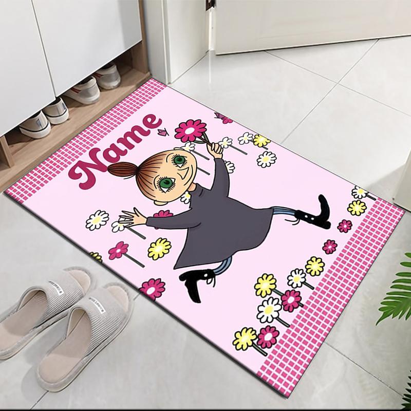 Custom Name Little My Printed Carpet, Rug for Office Chair Living Room Bedroom Kitchen Room Decor Gifts.