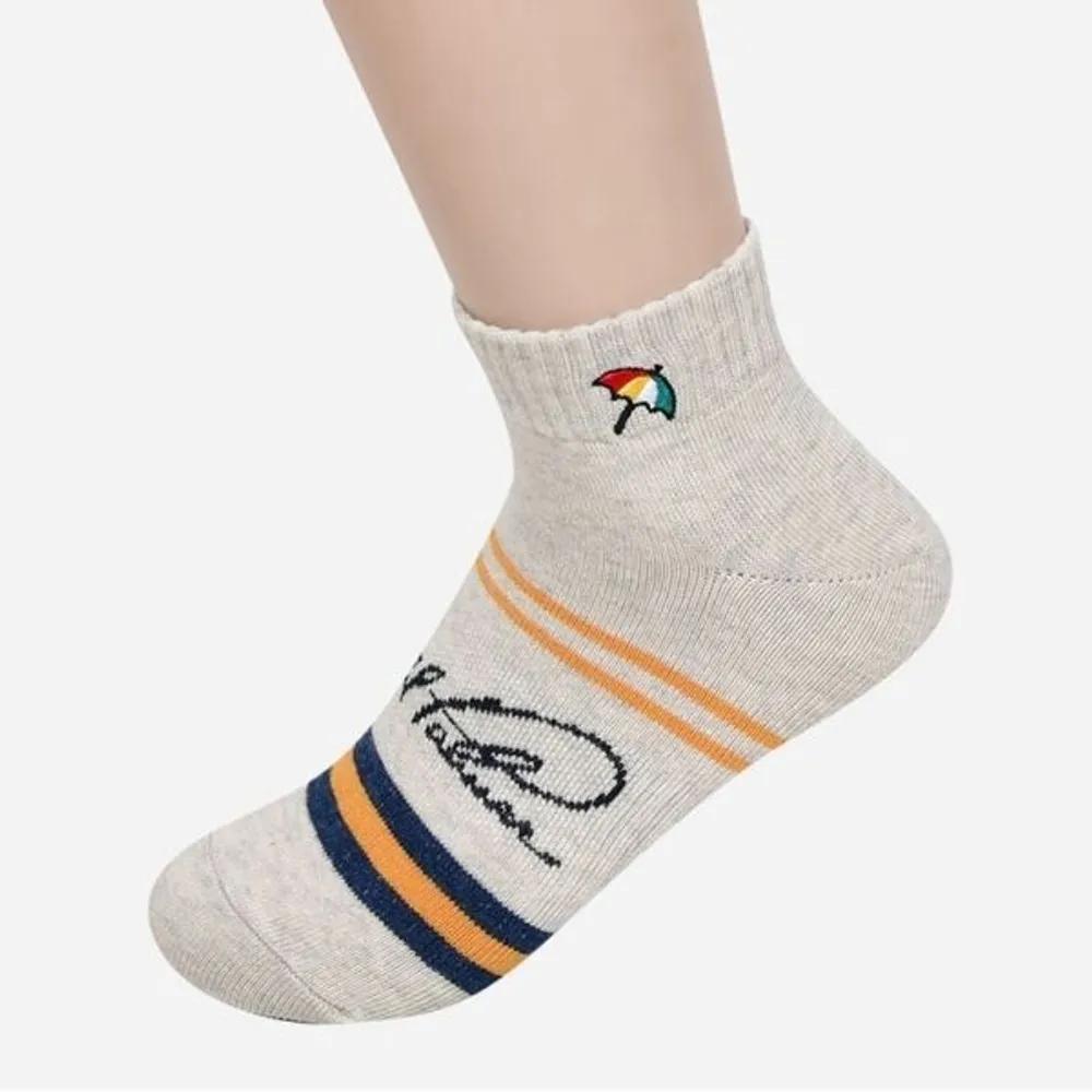 Women s Arnold Palmer Casual Socks Stylish Lettering Flat-neck 5-Pair