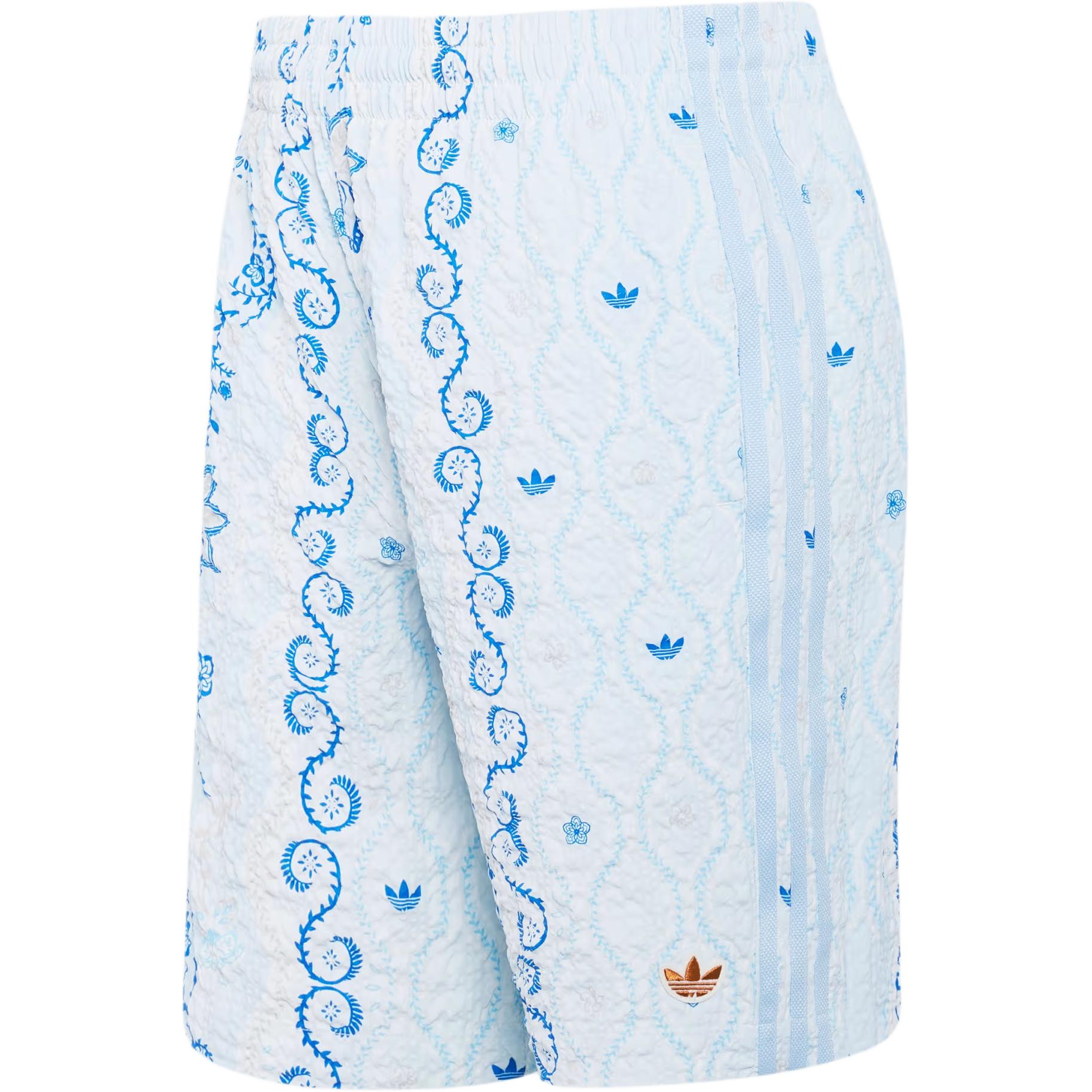Adidas Originals Printed Seersucker Loose Comfortable Simple Casual Shorts Men shorts KX1228 XS