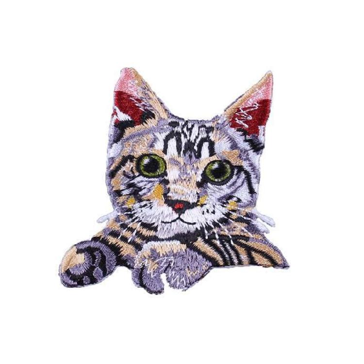 Trendy Cats Pattern Patches Personality Clothes Heat Transfer Appliques for Creative Craft Projects