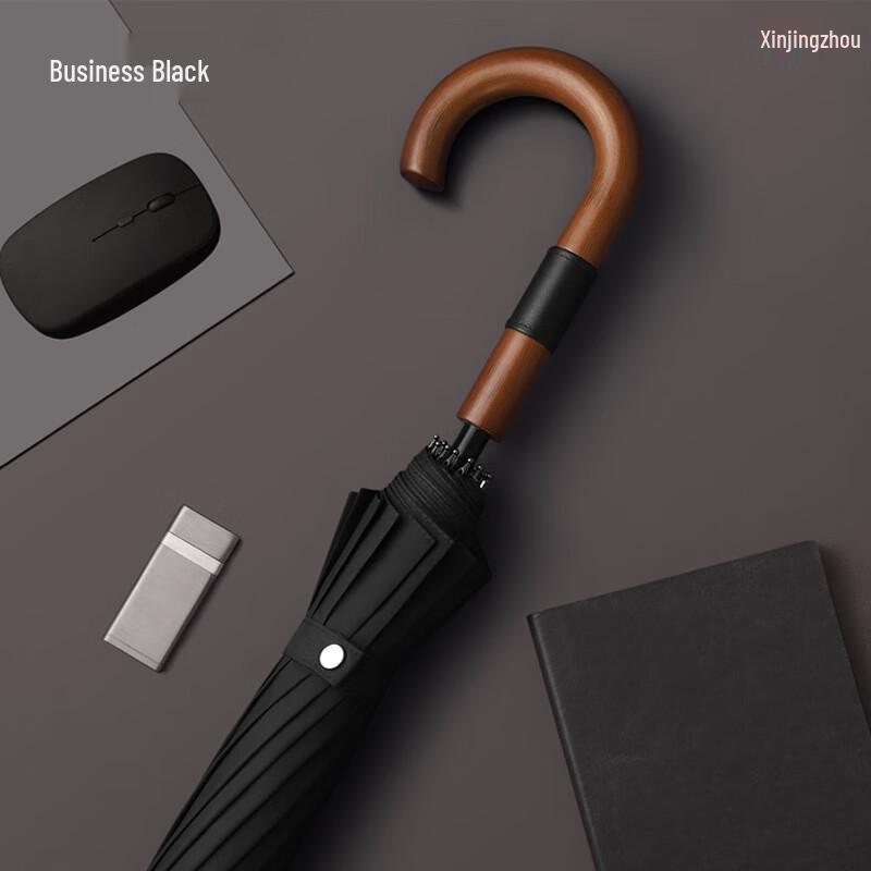 Xin Jing Zhou Automatic Long-Handle Business Umbrella 27 inch
