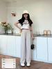 2025 Women's Rock Candy Wide Leg Ice Silk Pants: Summer Loose, Slimming, and Draping Straight-Leg Design