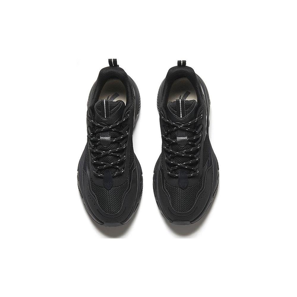 New Anta Starlight Cushioning And Breathable Low Top Chunky Sneakers Men's Black 912348837-1