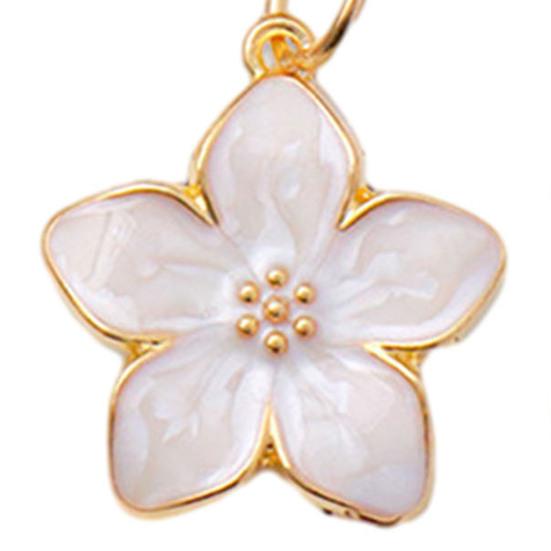 Bag Pendant Transparent Resin Flower Keychain Small Portable Decorative Pendant Bags Phones Wallets Cars Bright Colorful Accessory