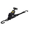 Retractable Ratchet Strap with Padded Handle 1 Inch 10 Feet Auto Retraction Tie Down Strap for Cargo Transport 1500lb