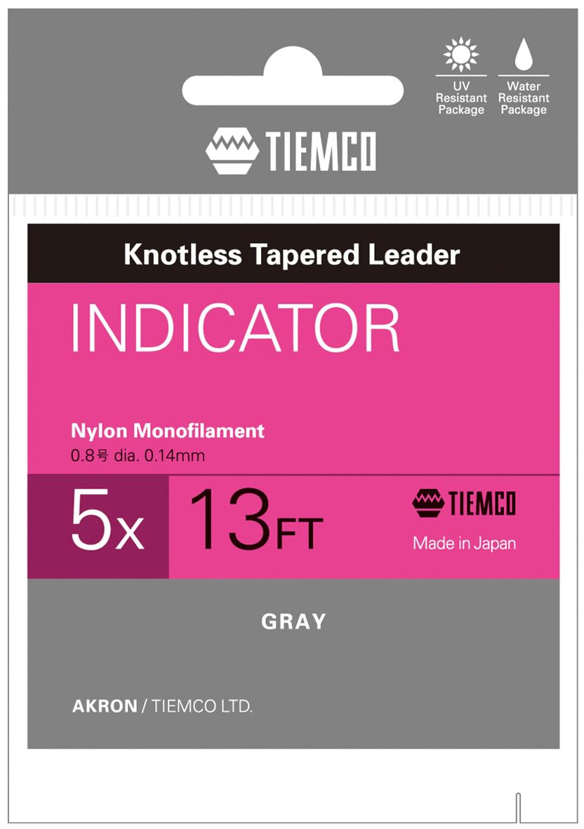 

TIEMCO Leader Indicator 5X Nylon 13FT 0.8 4.8lb Gray