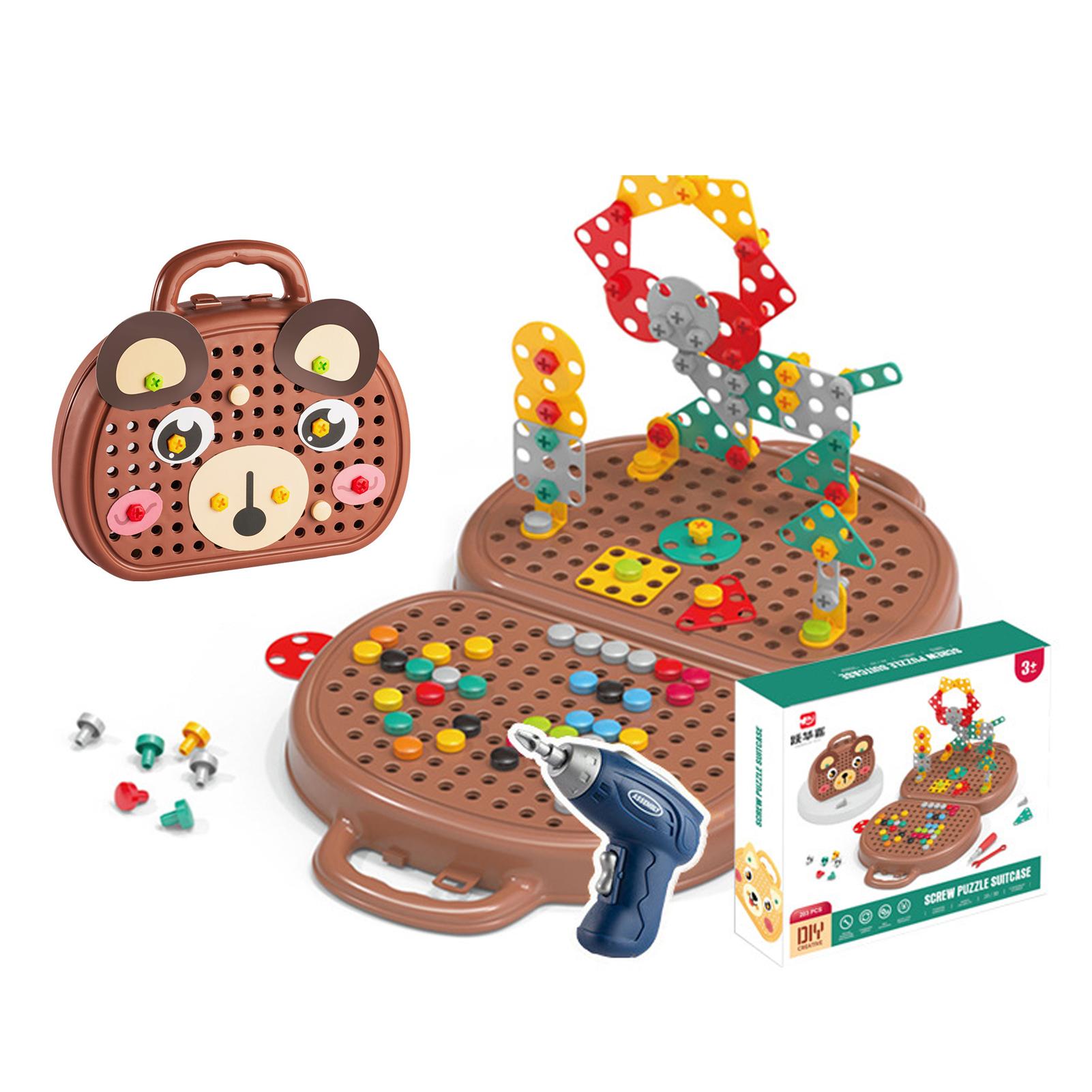 

Детская дрель, гайка, пазлы, игрушки, ролевые игры, набор сверл, разборка, сборка, детская дрель, 3D DIY набор игрушек-пазлов для мальчика