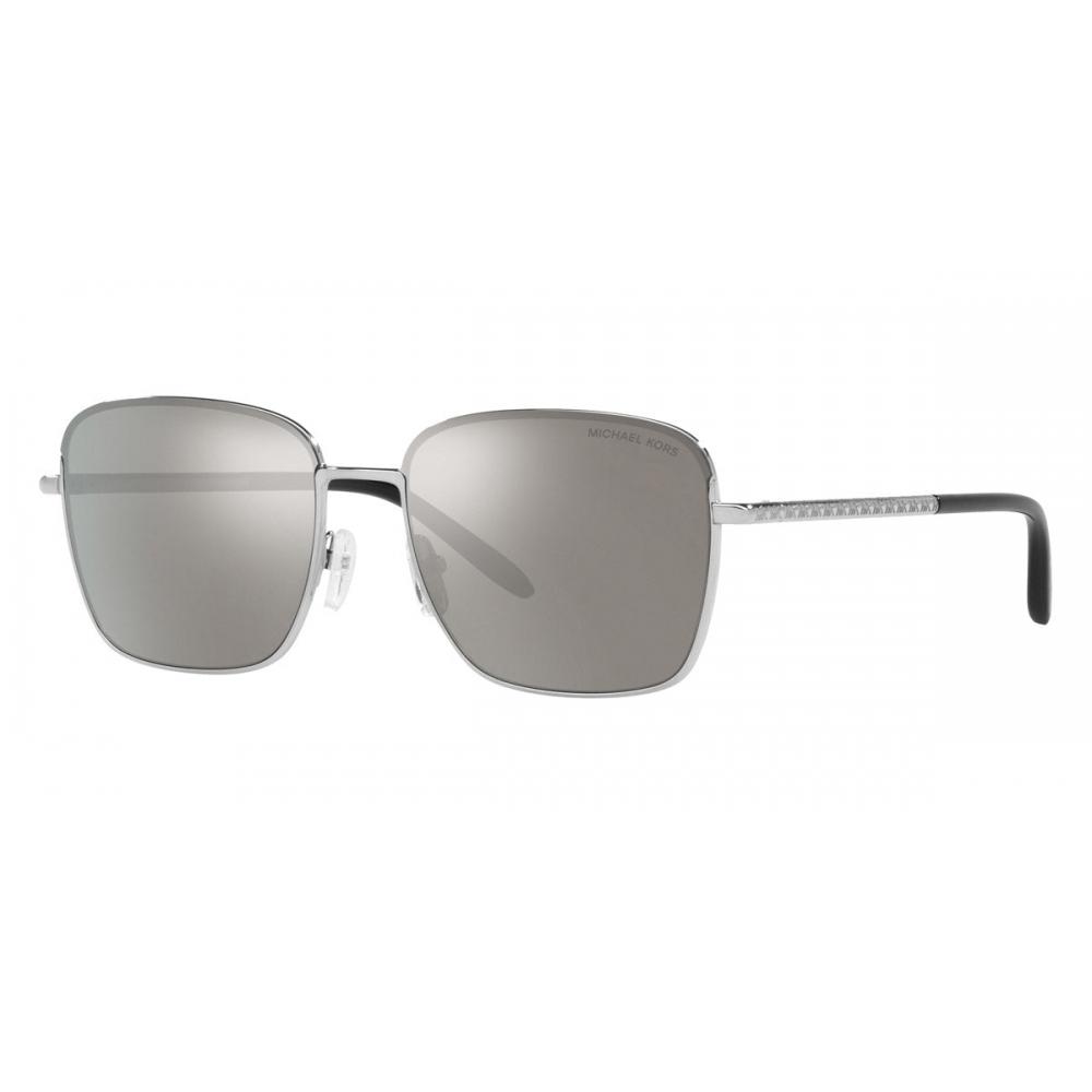 

Michael Kors Мужские MK1123-11536G Модные блестящие серебряные солнцезащитные очки 57 мм