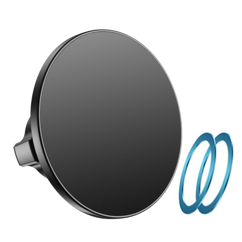 

Прочный магнитный держатель для телефона N52, регулируемый вид по вертикали и горизонтали для шарового крепления 17 мм, подставка для телефона в вентиляционное отверстие автомобиля чёрный