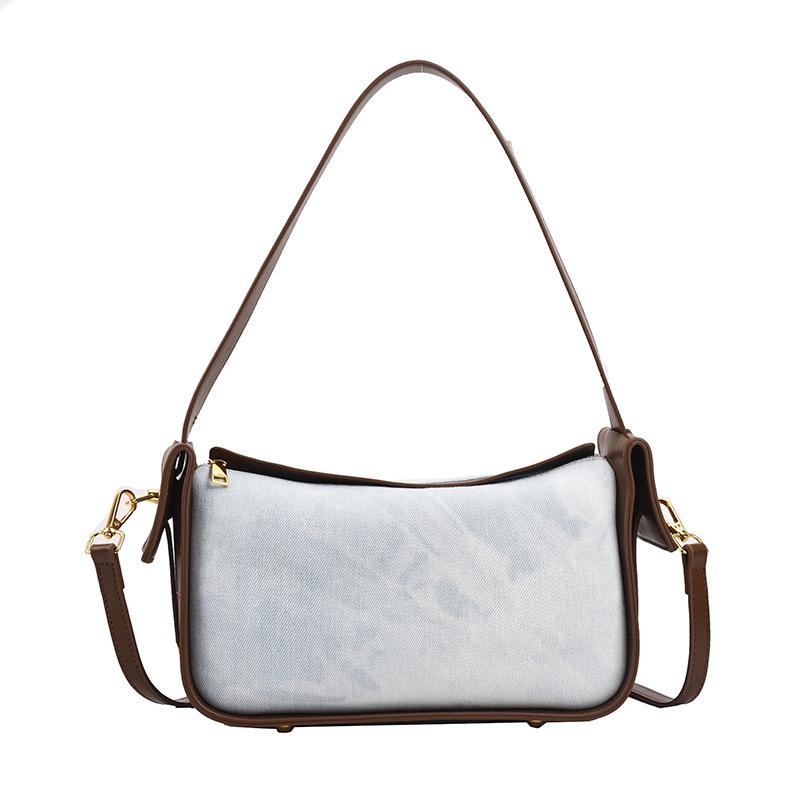 Women's PU leather crossbody bag fashionable shoulder bags patchwork versatile textured travel women's bags new