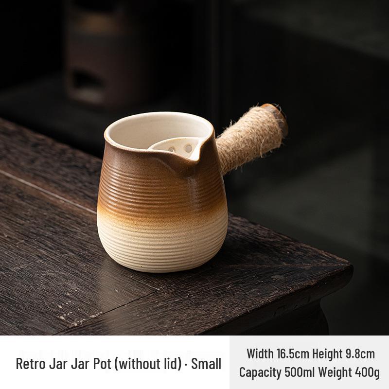 Stove-Side Tea Pot Set: Outdoor Tea Brewer, Baking Milk Tea Pot, Charcoal Grill Stove, Open Flame Clay Pot