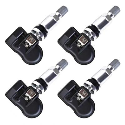 Univerzální TPMS senzor 315 MHz + 433 MHz, Senzor monitorování tlaku v pneumatikách Programovatelný Kompatibilní s TPMS nástrojem TS408 TS508, Vyměnitelný kovový ventil